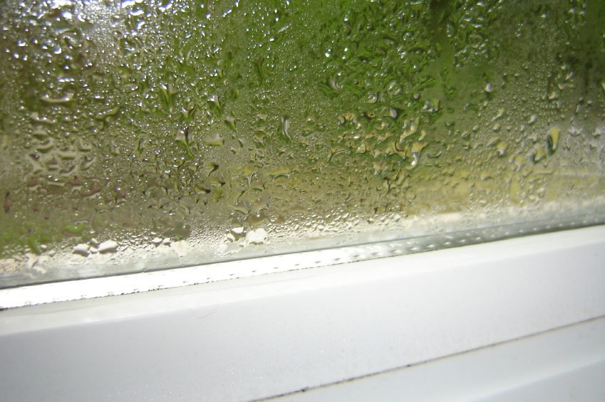 Condensation problem on a window pane