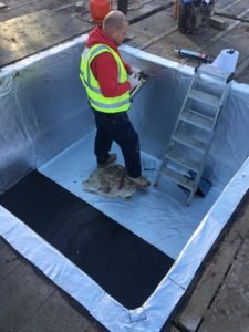 Lift Pit Waterproofing Project